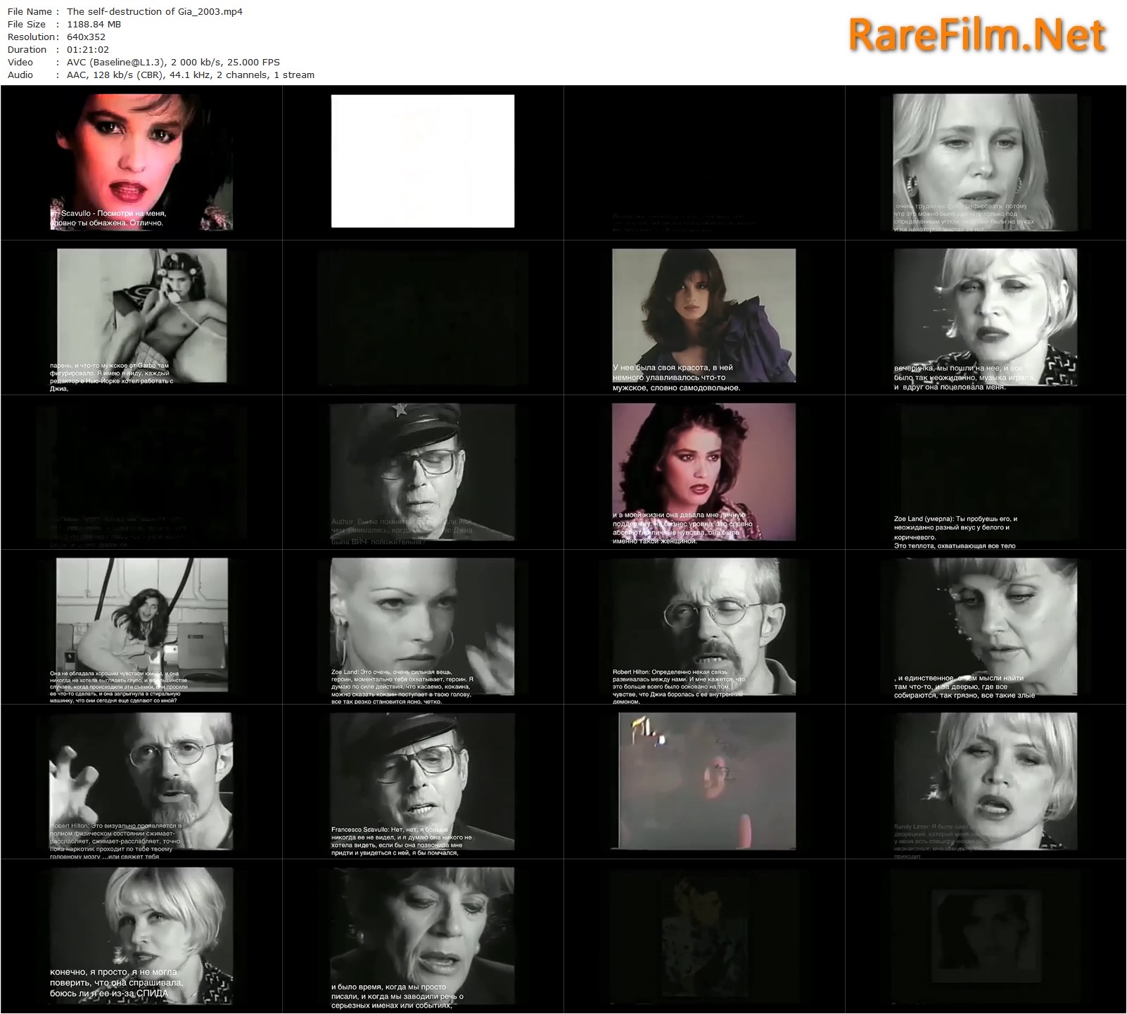 The SelfDestruction of Gia (2003) J.J. Martin, Gia Carangi, Janice