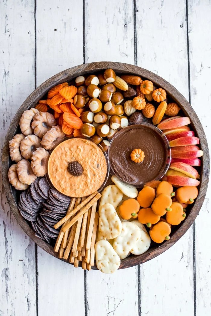 Sweet and Savory Harvest Snack Board Reluctant Entertainer