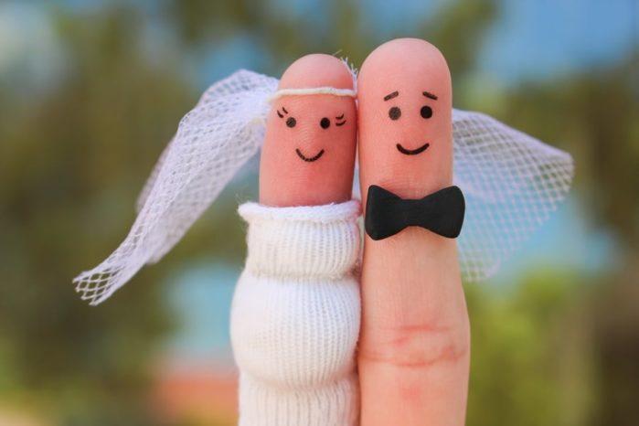 Fingers art of a Happy couple. Concept of shotgun wedding, woman is pregnant and man needs to get married. Why People Sell Their Homes