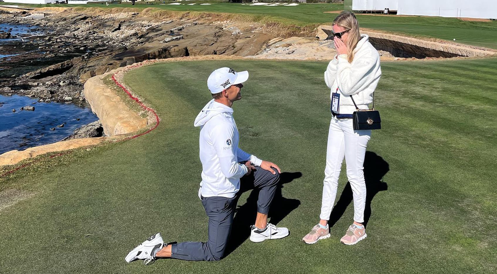 Eric Cole launches Pebble Beach debut with marriage proposal, cards 65