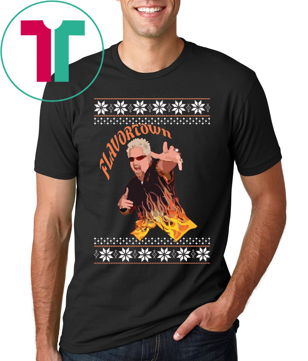 Guy Fieri Flavortown Christmas Shirt Reviewshirts Office