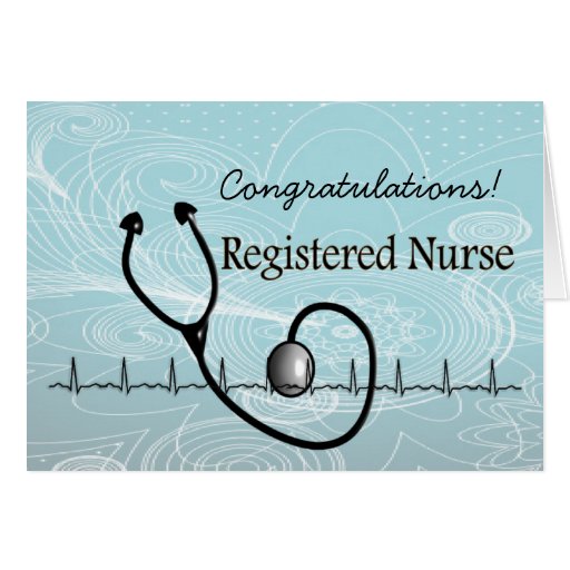 New RN Registered Nurse Congratulations Card Zazzle