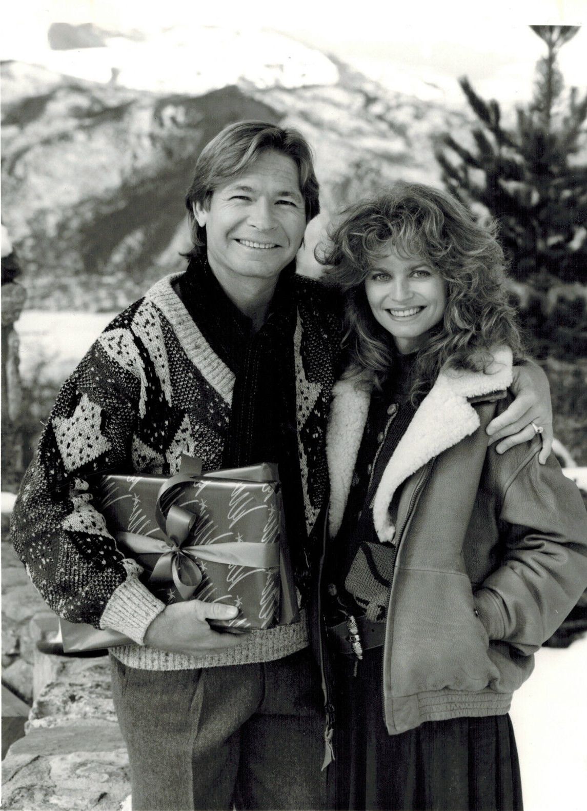 John and Cassandra Christmas in Aspen, 1988. John Denver