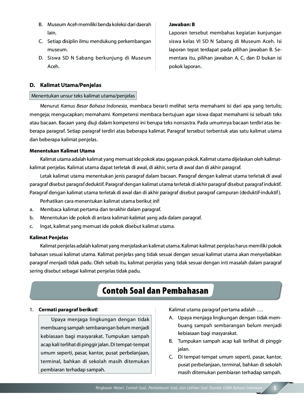 Soal Sd Kelas 1 2019