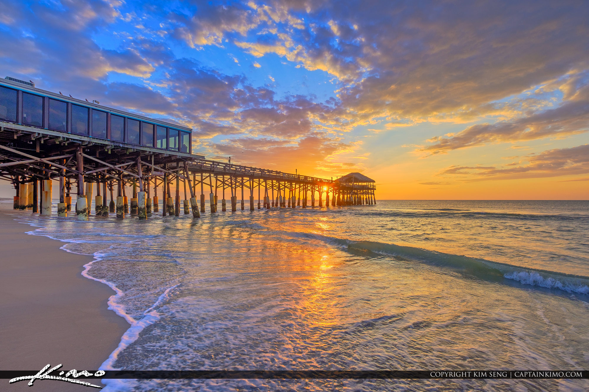 Cocoa Beach Pier Cocoa Beach Florida Sunrise HDR photography HDR