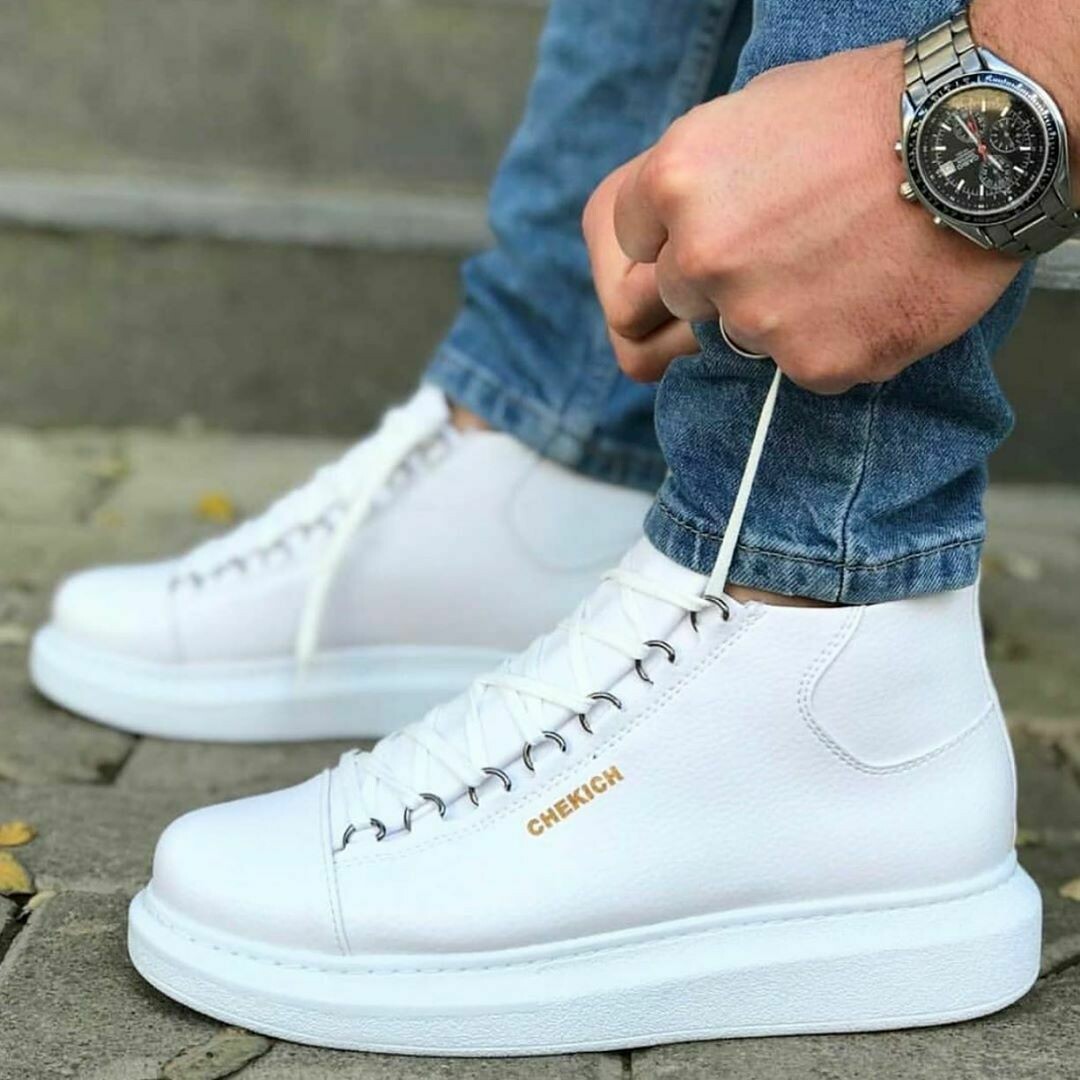 White Chekich New Fashion HighTop Sneakers