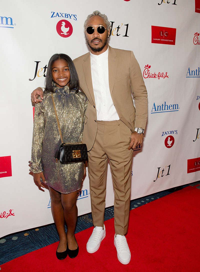 Londyn Wilburn and rapper Future attends the Golden Wishes Gala 2019 at