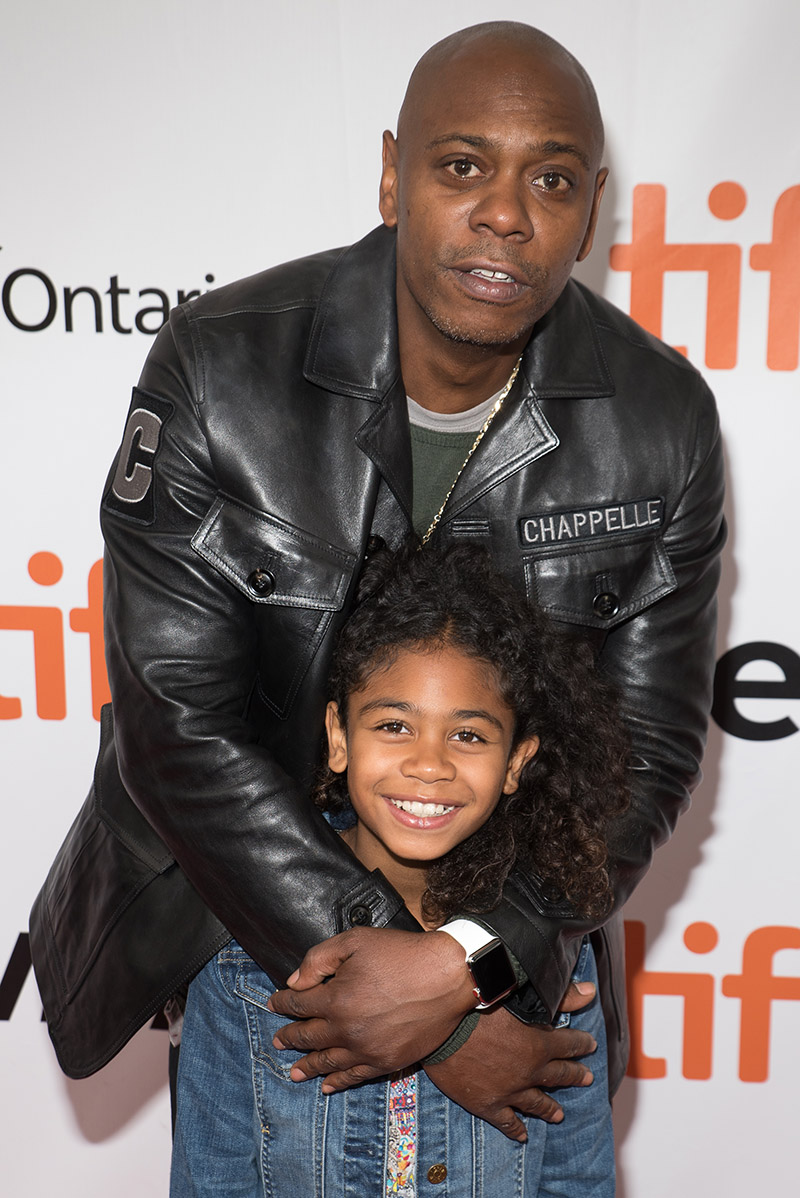 Dave Chappelle and his daughter Sonal Chappelle attend 43rd Toronto