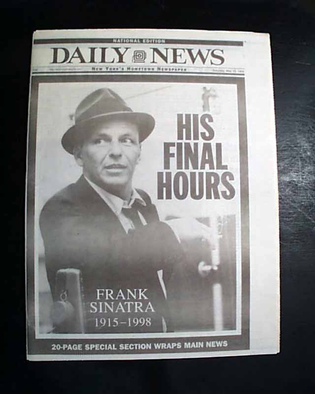 Death of Frank Sinatra...