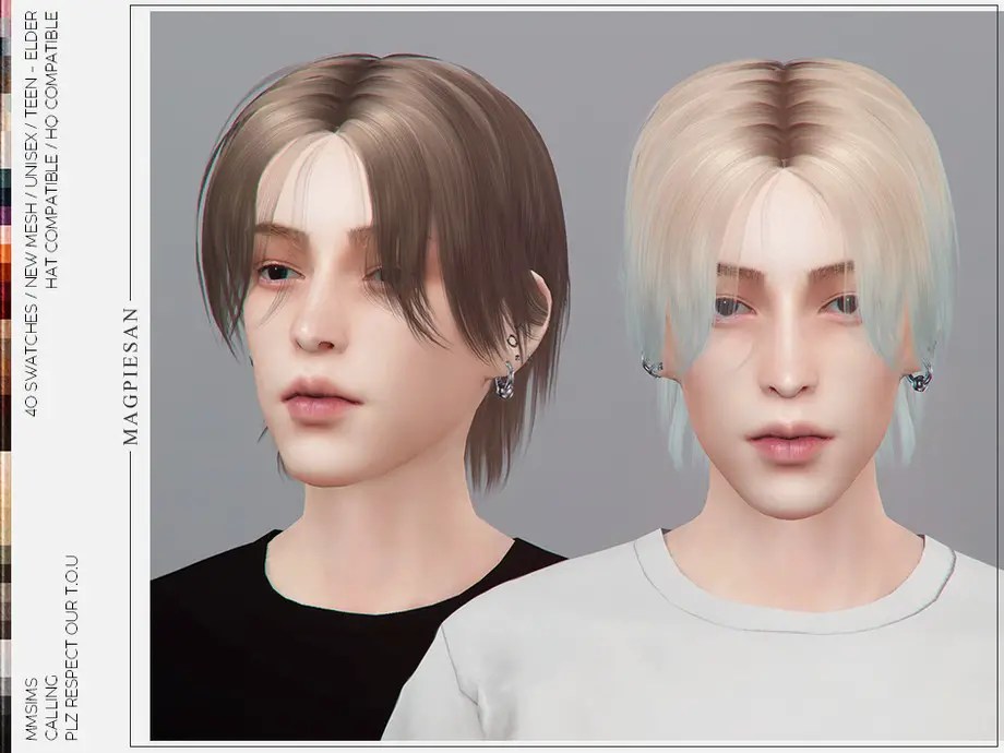 The Sims Resource Calling Hair by magpiesan Sims 4 Hairs