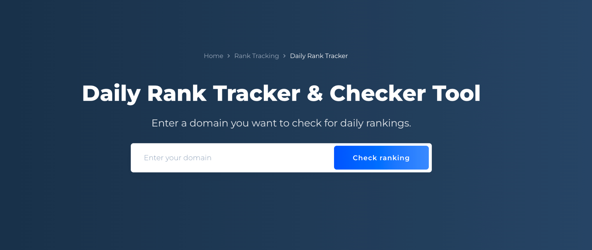 Daily Rank Tracker Tool Accurate Monitor Keywords Rankings ☑
