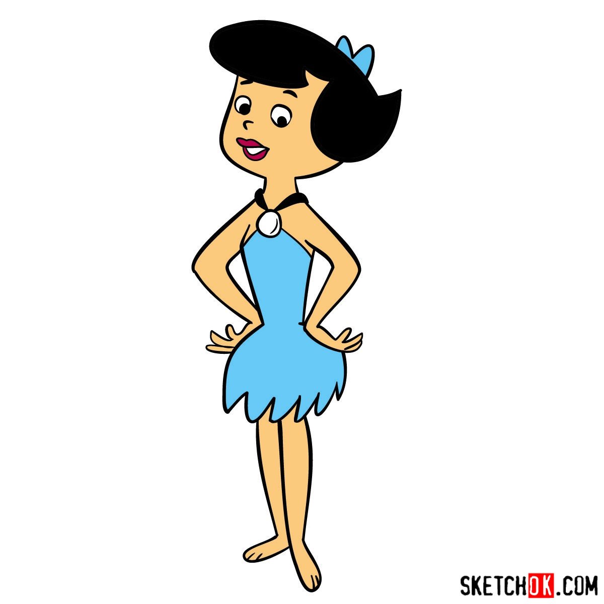 From Bedrock to Sketchbook How to Draw Betty Rubble