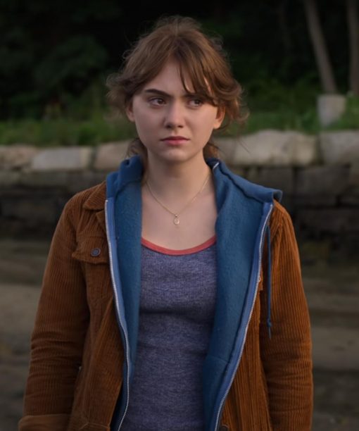 Emilia Jones CODA Ruby Rossi Brown Corduroy Jacket Skinler