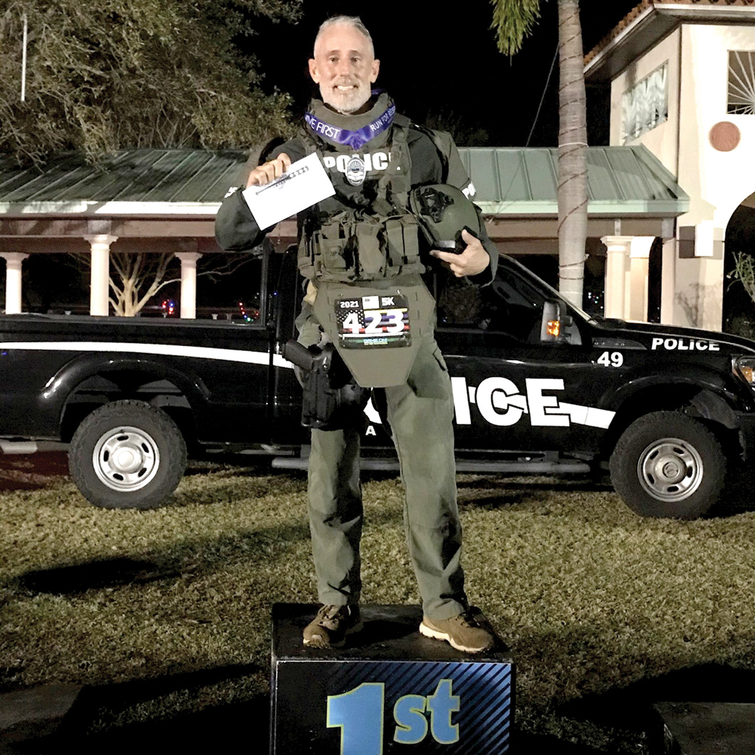 Palm Bay Police Officer Josh Taylor Wins First Place in 'Run for