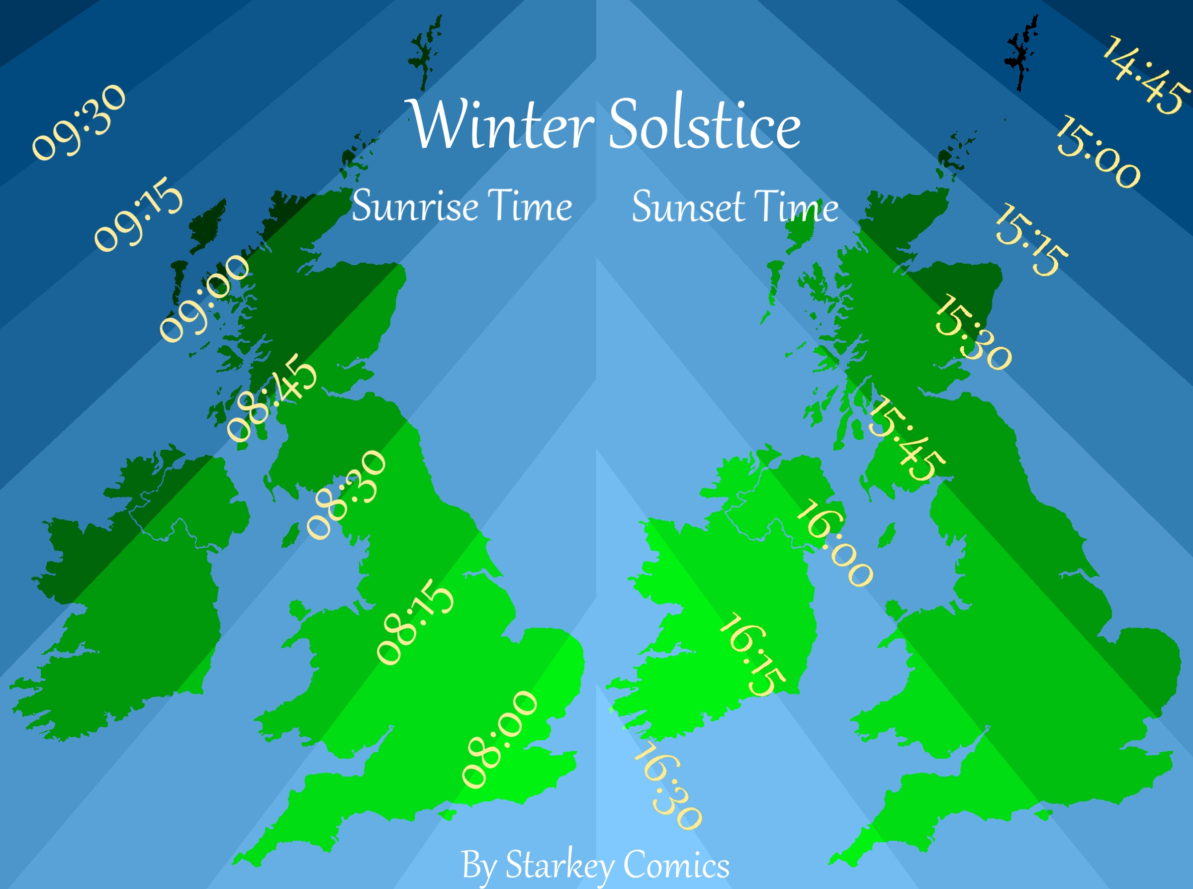 Winter Solstice Sunrise And Sunset Times Starkey Comics
