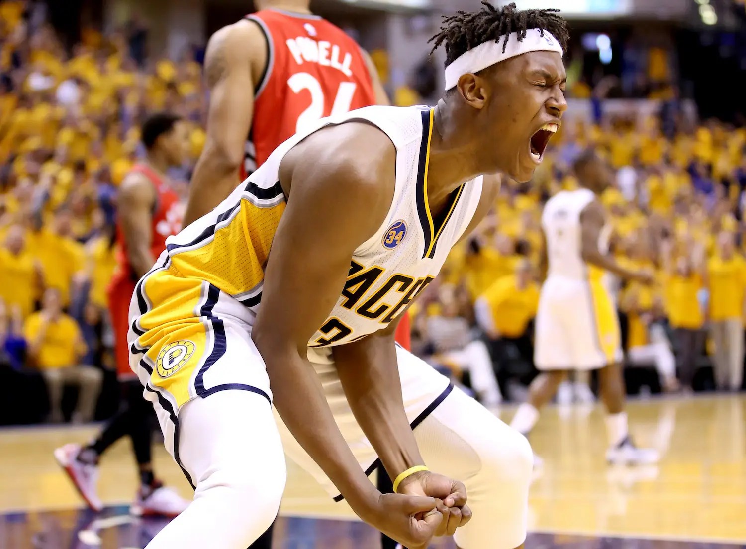 20yearold Pacers big man Myles Turner turned back a monster dunk