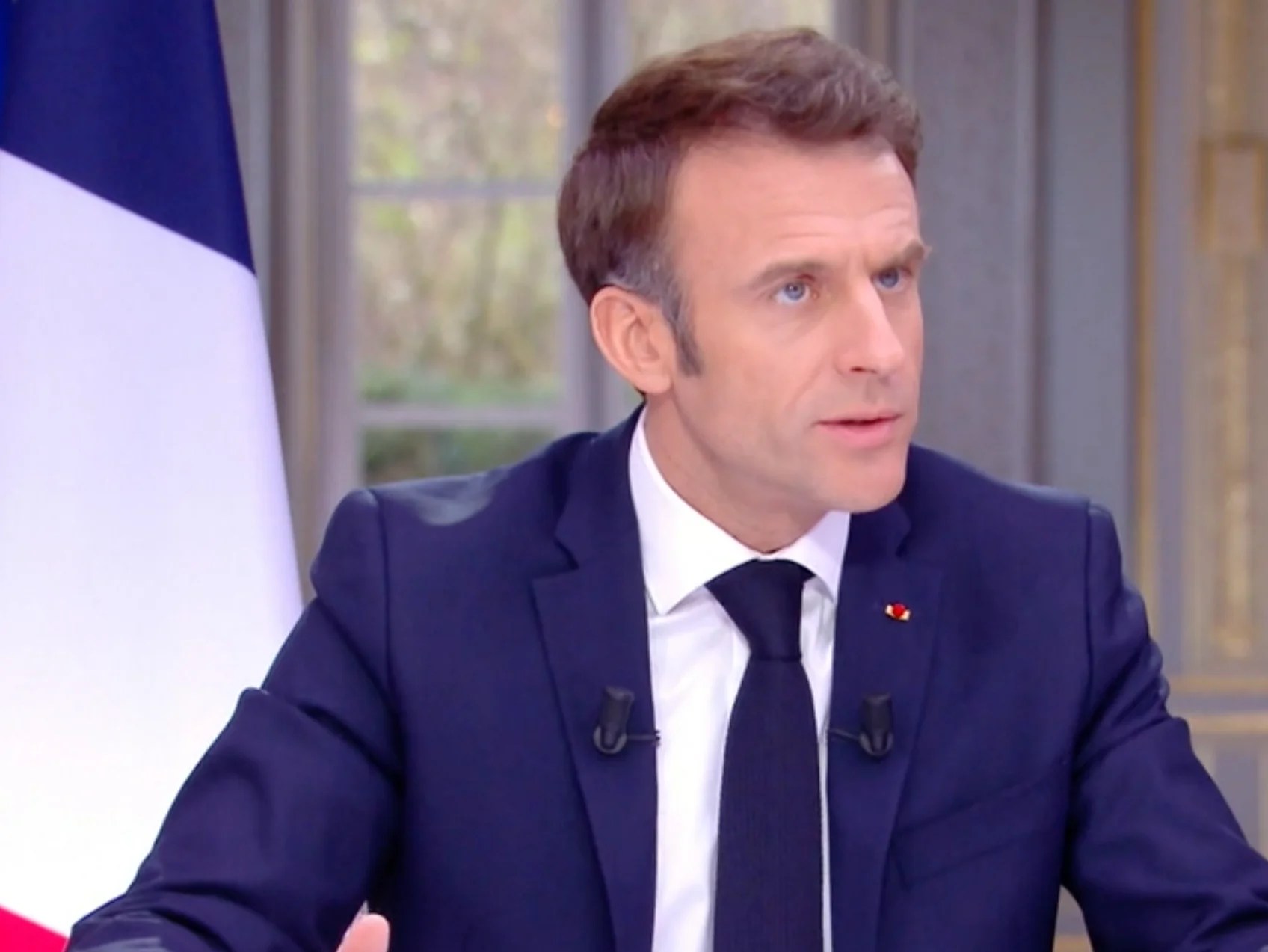 Emmanuel Macron removes luxury watch during television interview about