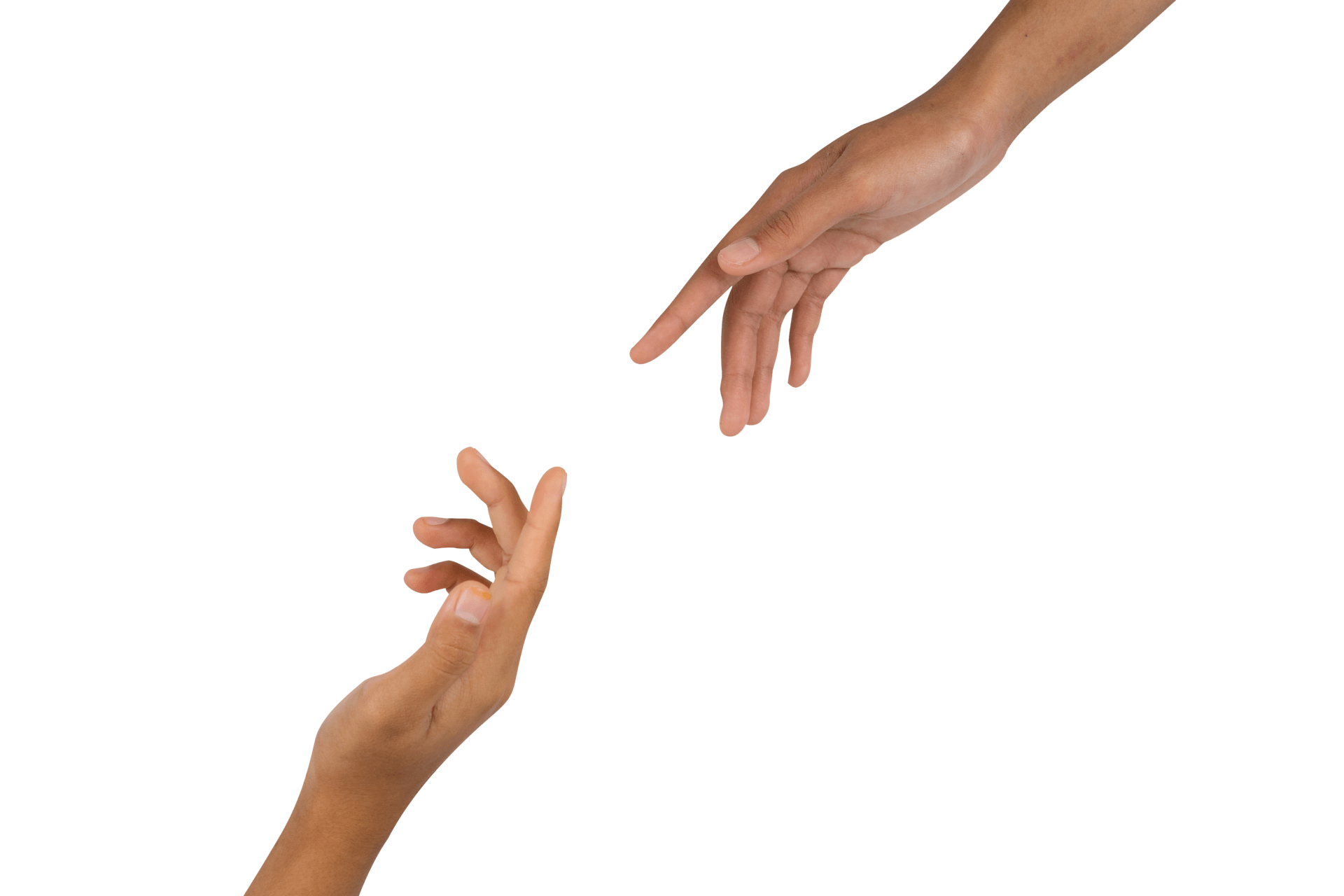 two hands reaching out isolated 21496506 PNG