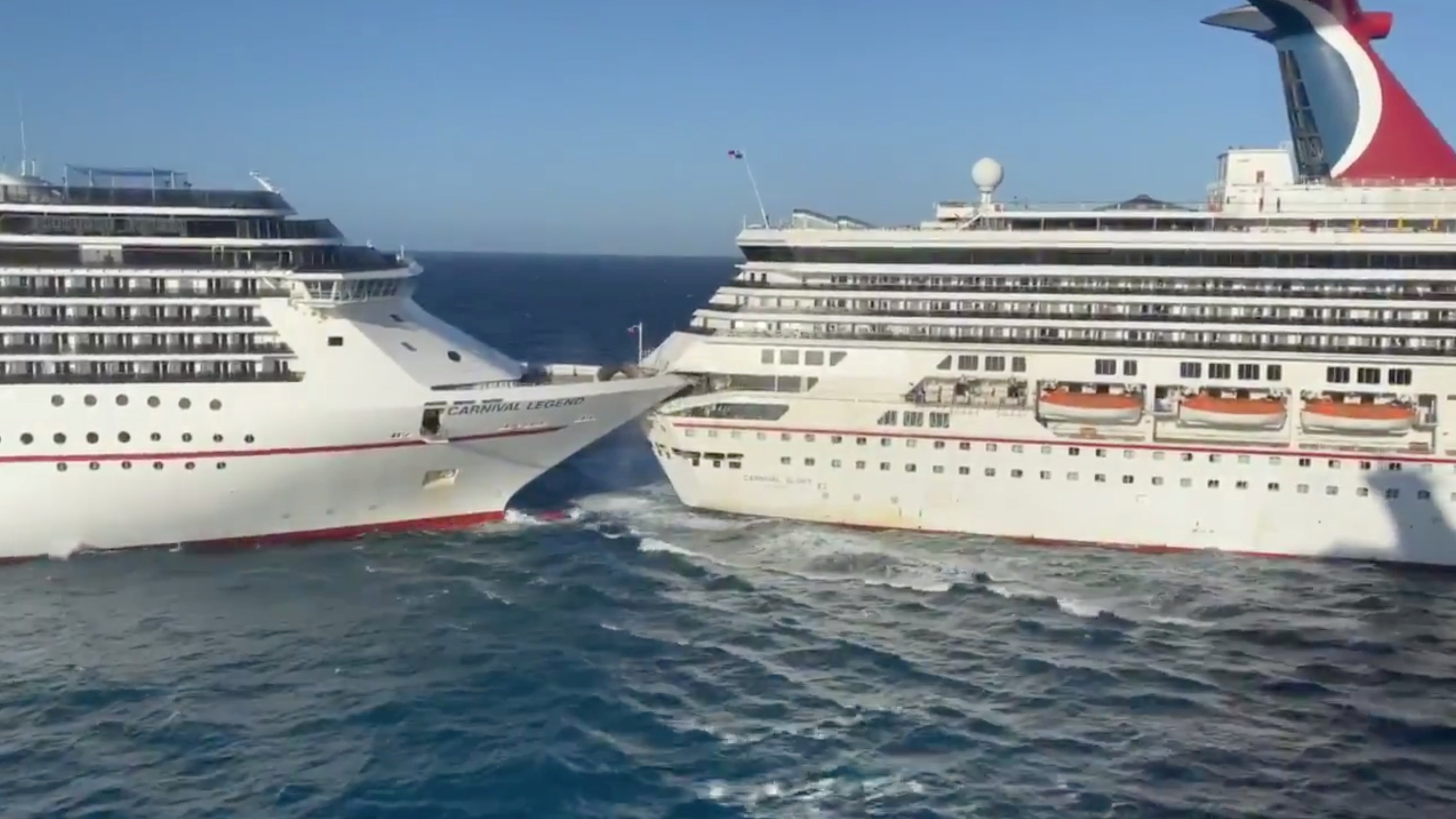 One Carnival Cruise Ship Hits Another, Injuring 6 The New York Times