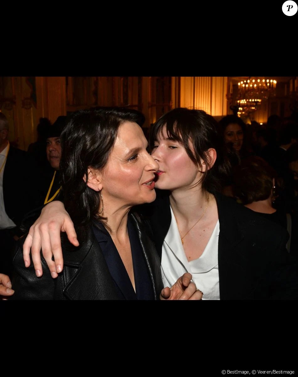Juliette Binoche et les pères de ses enfants, André Hallé et Benoît Magimel "II y a des choses