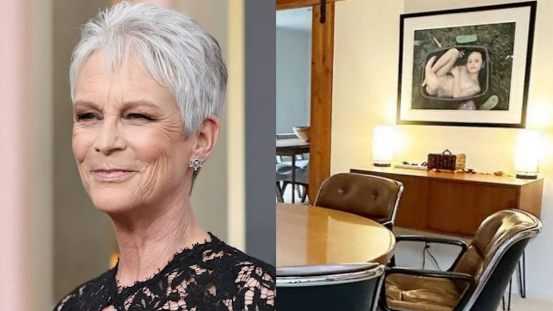 "What kind of person thinks this is art?" Jamie Lee Curtis office