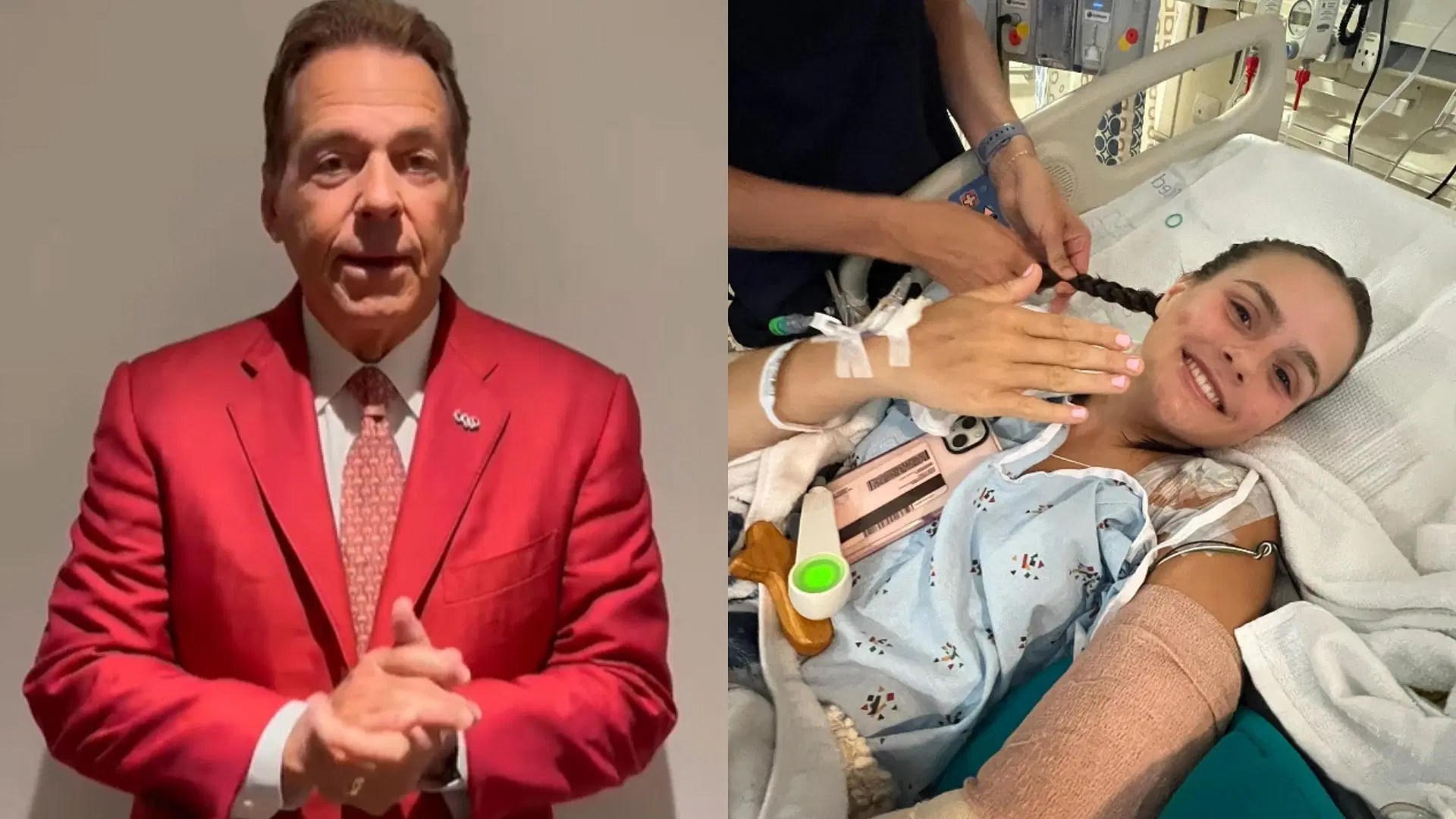 Nick Saban sends out special message for Alabama fan Lulu Gribbin who