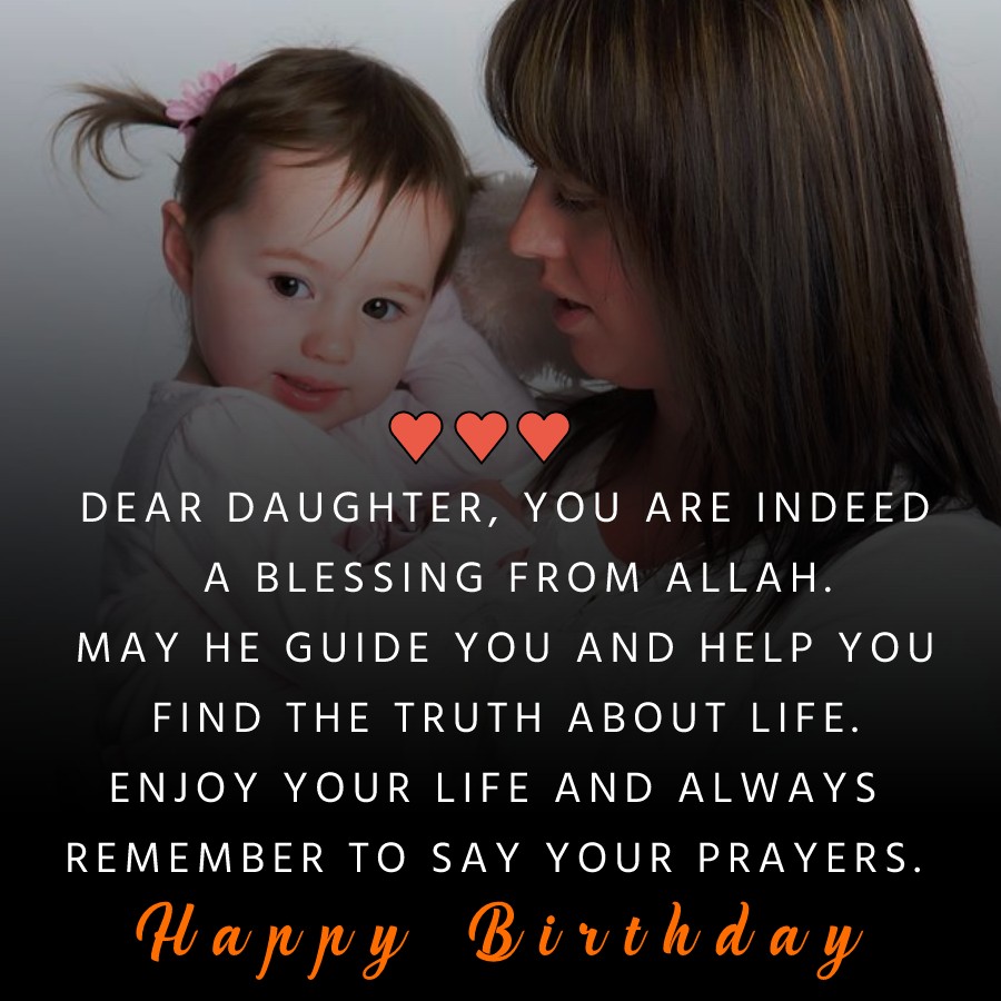 10+ Islamic Birthday Wishes For Daughter Statustown