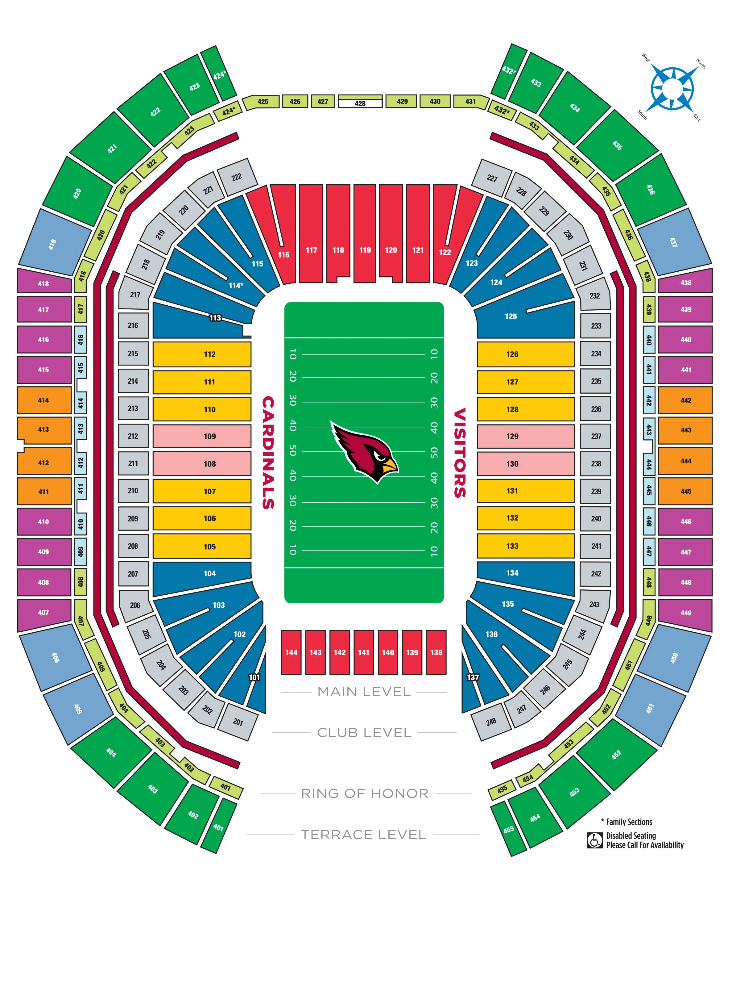 State Farm Stadium Seating Chart Seating plans of Sport arenas around