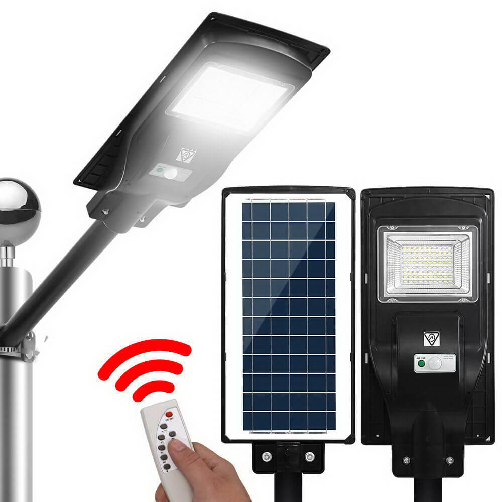 LED Solar Street Flood Light Motion Sensor Remote Outdoor Garden Lamp