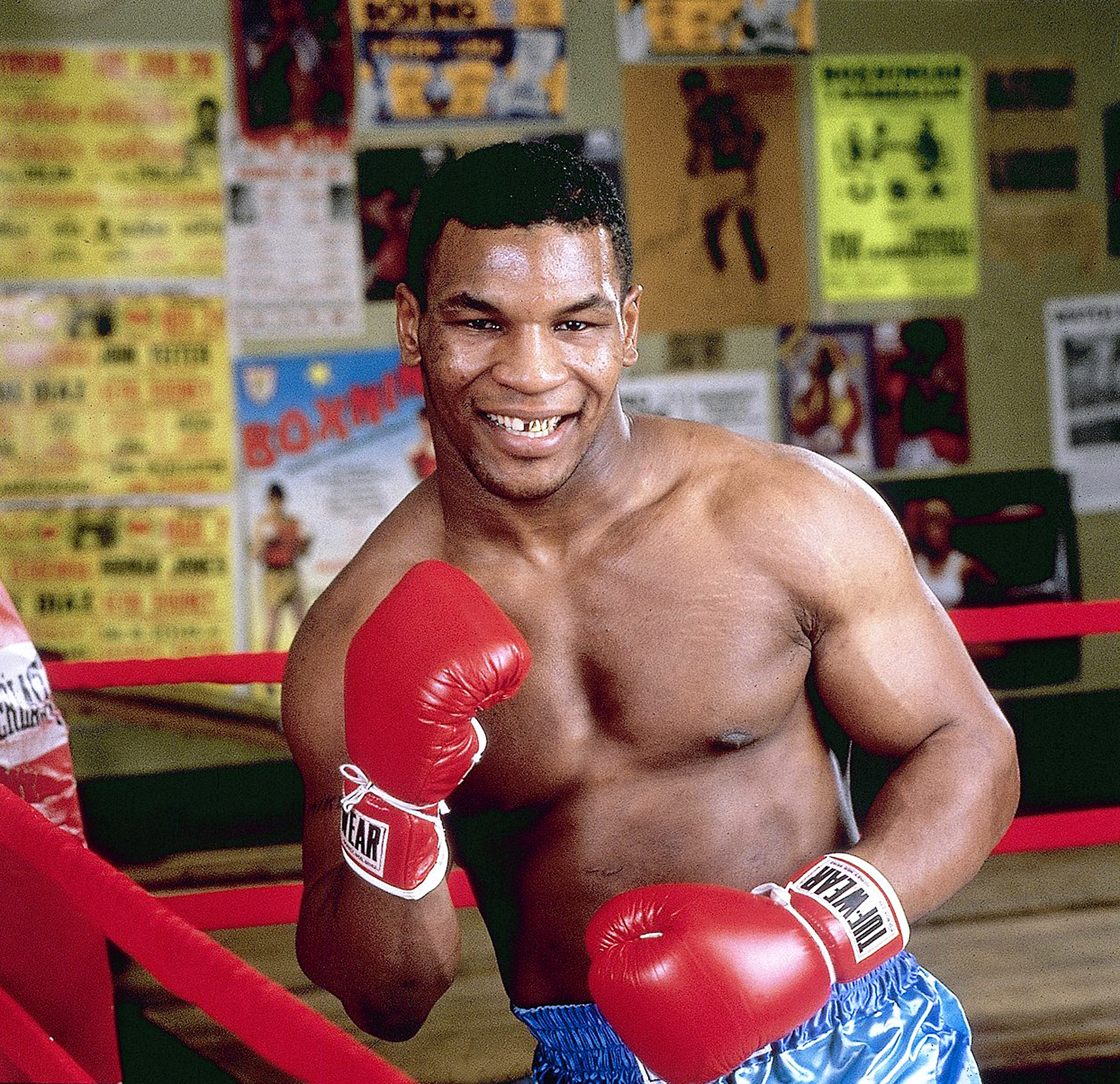 Mike Tyson and Evander Holyfield were separated in violent sparring