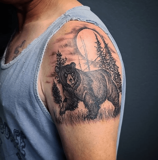 Bear Tattoo For Family, Strength, Perseverance [Guide for 2023