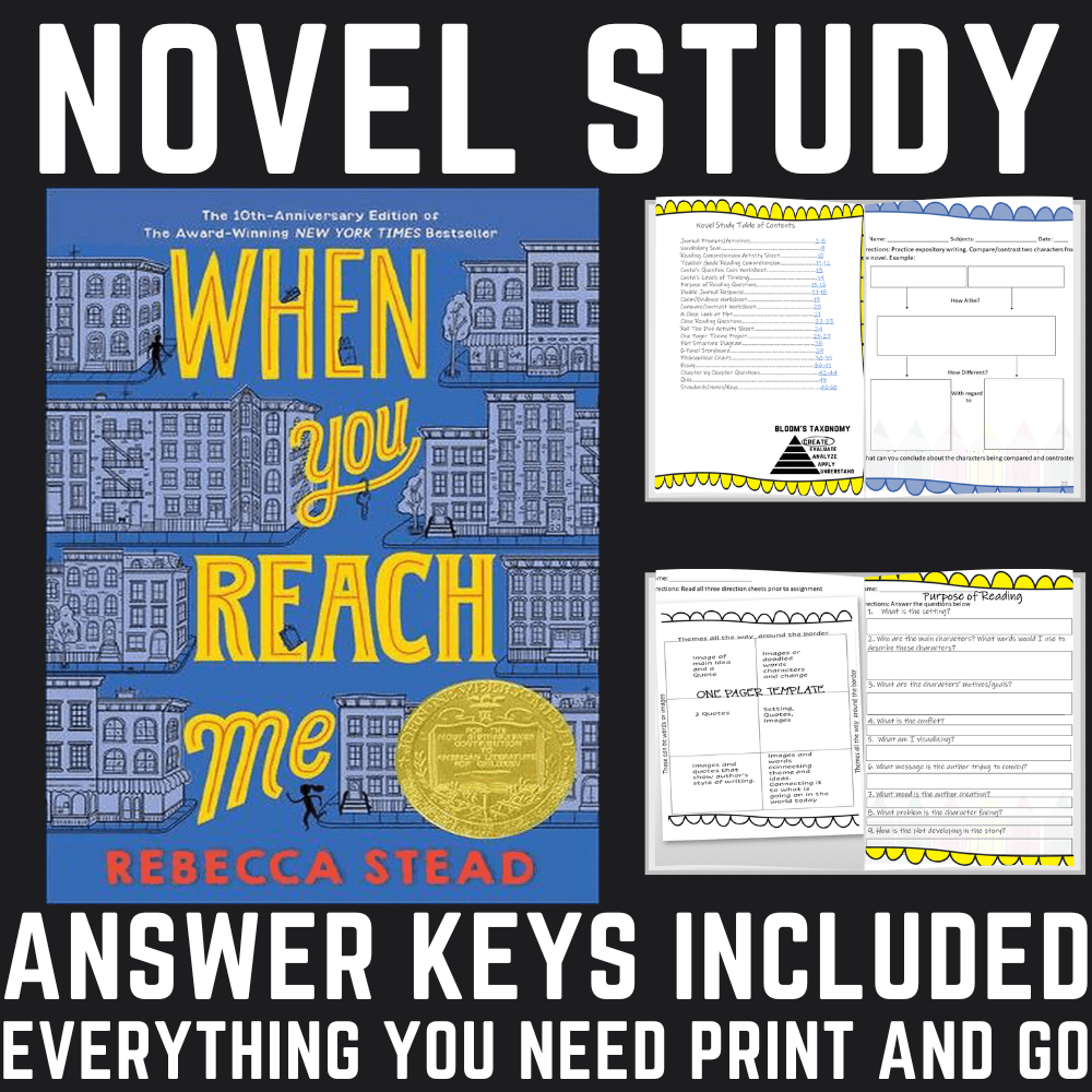 When You Reach Me Rebecca Snead Novel Study