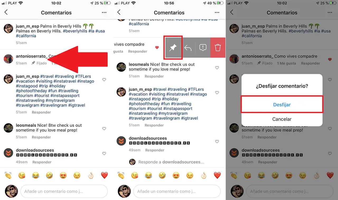 How to set comments on Instagram (photo or video post)
