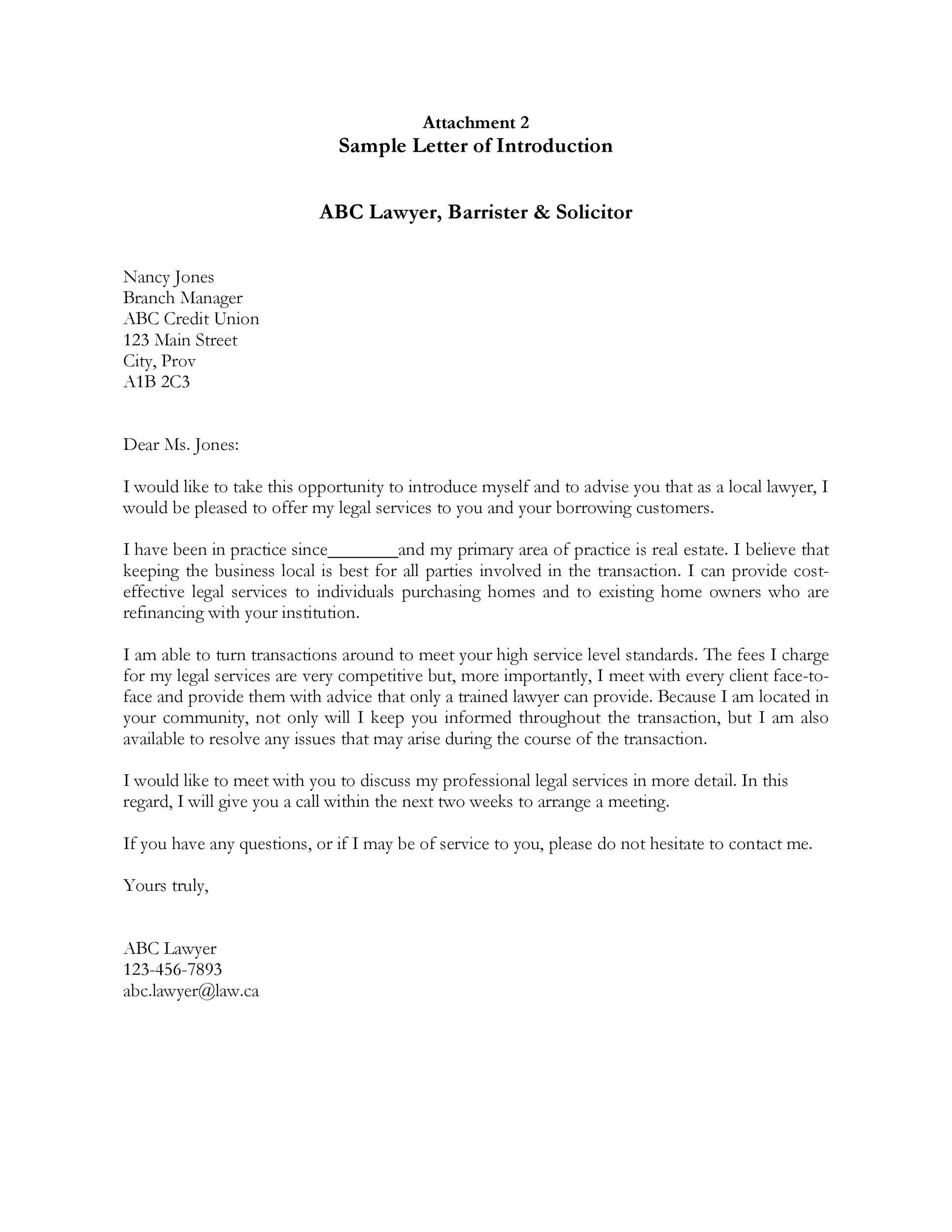 34 Free Business Introduction Letters (PDF & MS Word) ᐅ
