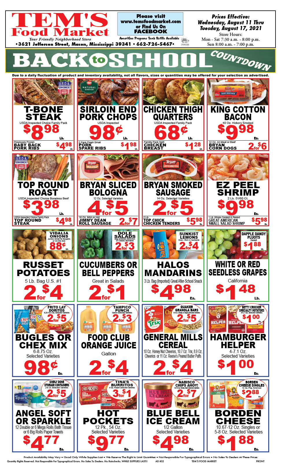 Weekly Ad Tem's Food Market