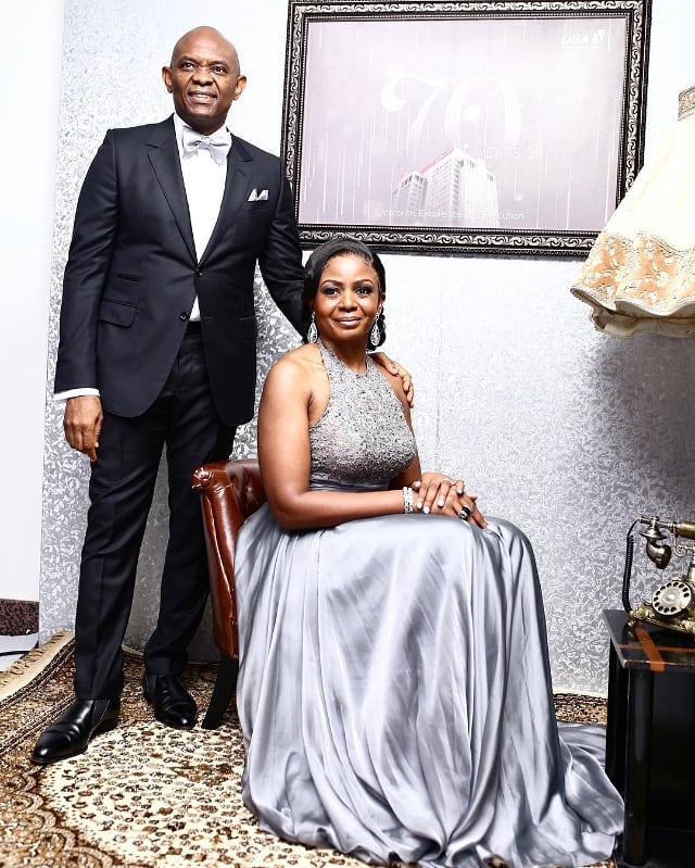 Tony Elumelu Celebrates Wife, Awele at 50th Nigerian Comment Newspaper