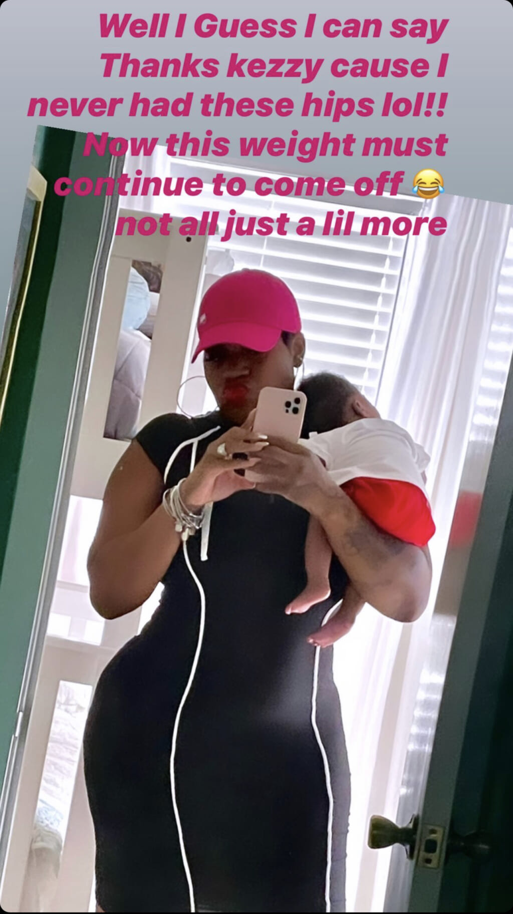 Fantasia shares mirror selfie of postbaby body ‘Never had these hips
