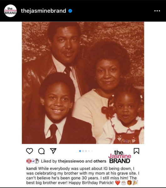 Kandi Burruss Remembers Her Late Brother On The 30th Anniversary Of His
