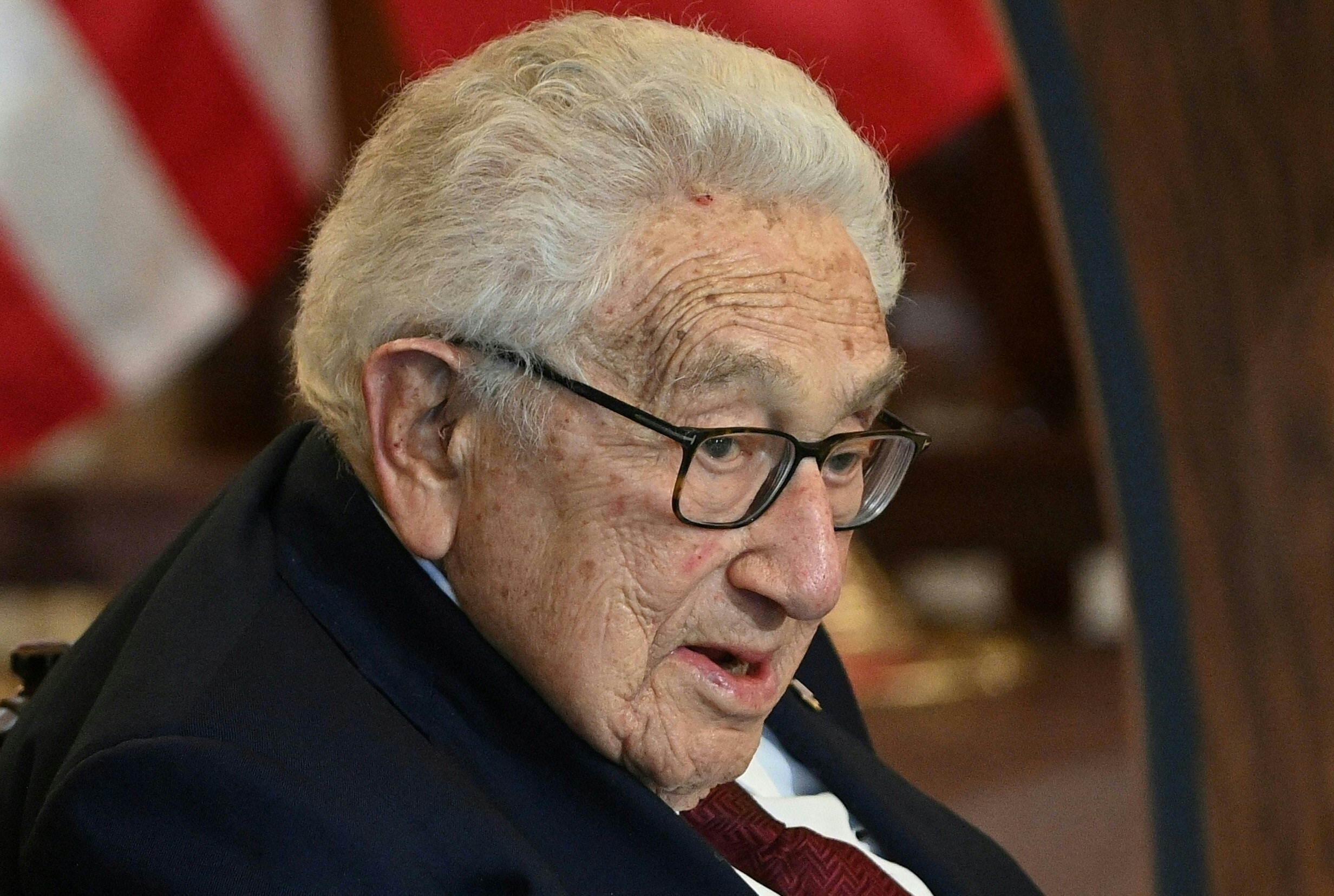 Antony Blinken and Samantha Power party with Henry Kissinger