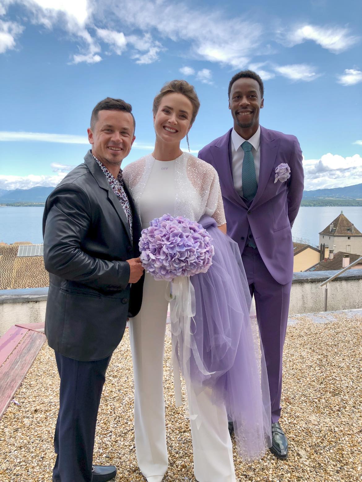 The first photos of Elina Svitolina and Gael Monfils' secret wedding