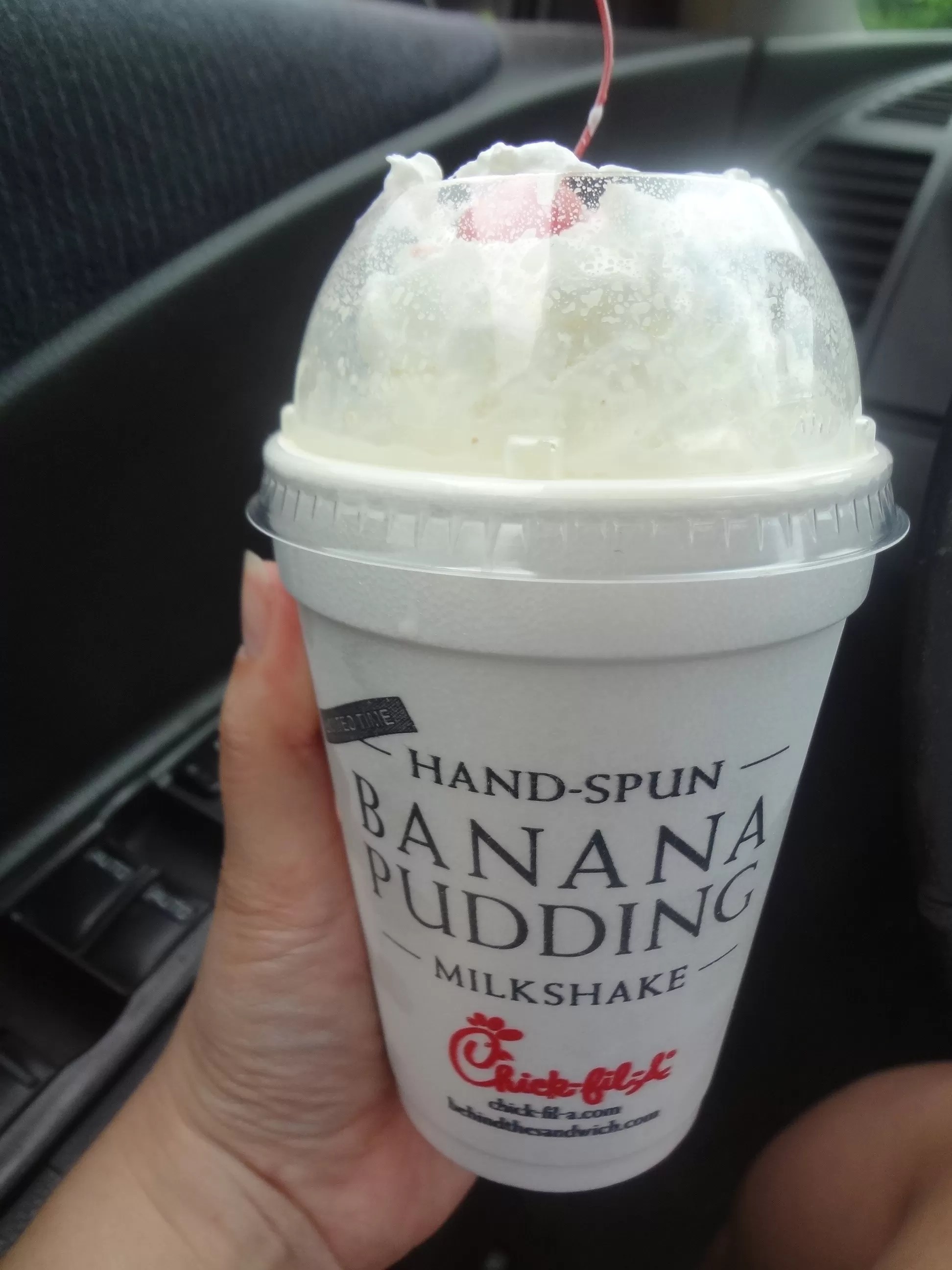ChickfilA's Banana Pudding Milkshake Review Tshanina Peterson