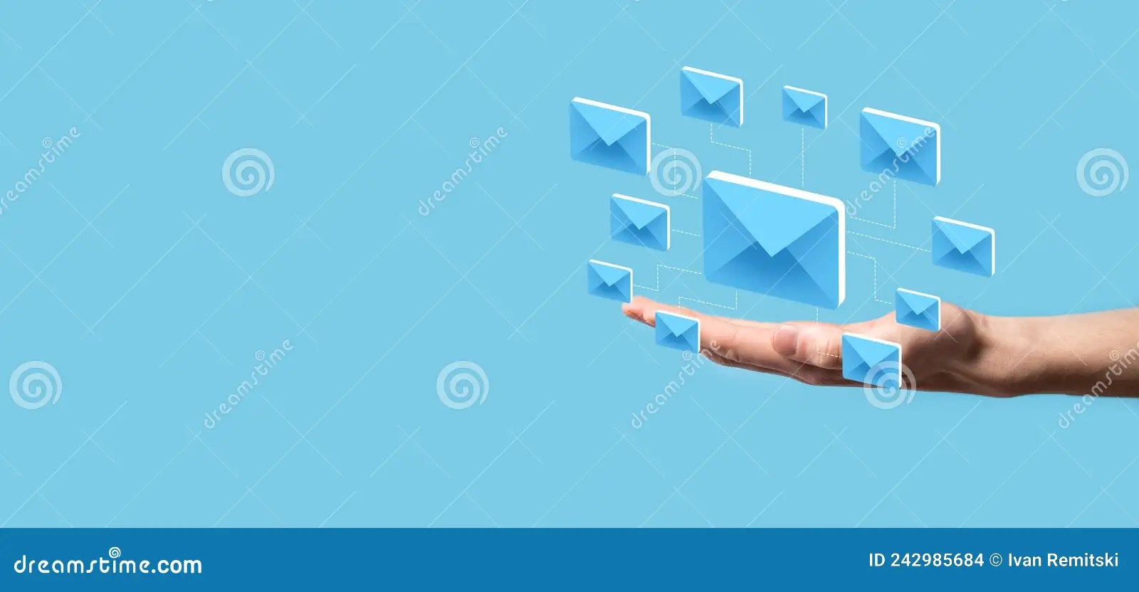 Email Marketing and Newsletter Concept.Contact Us by Newsletter Email