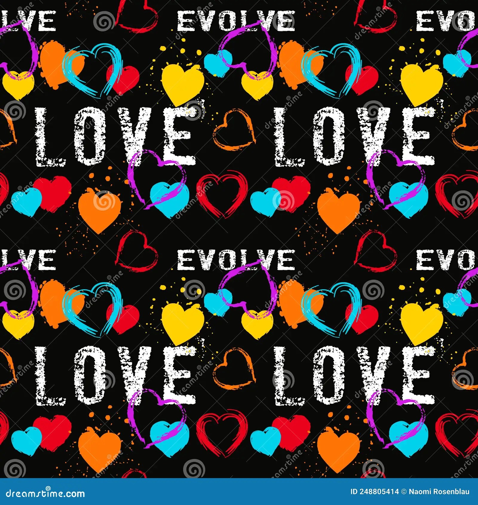 Love Evolves the Heart of My Valentine Stock Illustration