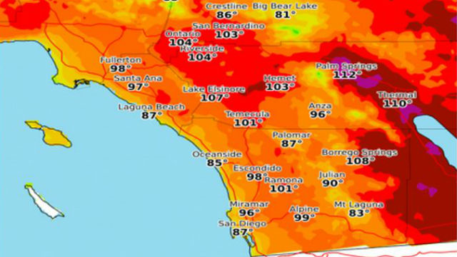 Weather Service Issues Warning Friday As Heat Wave Peaks Times Of San Diego