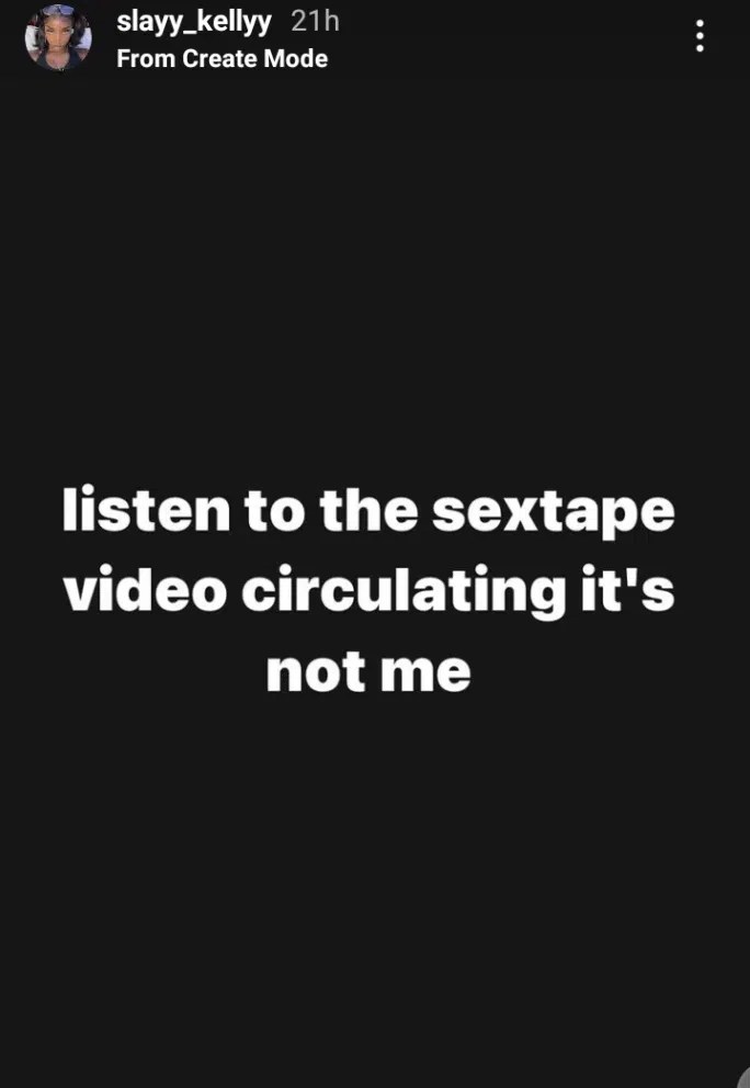 TikTok Star; Kelly Breaks Silence Following Alleged Leaked Sex Tape