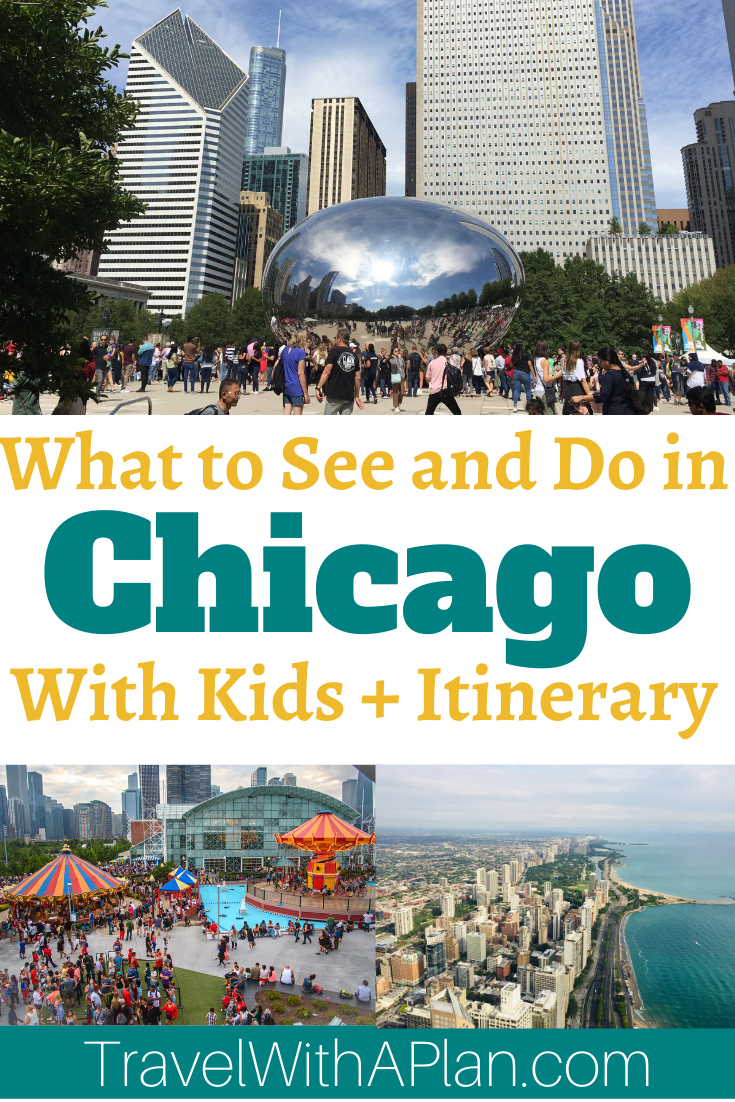 Top U.S. family travel blog Travel With A Plan uncovers exactly what to do during 3 days in Chicago! This perfect Chicago 3 day itinerary includes all of Chicago's most popular sights and attractions! #Chicago3dayitinerary #3daychicagoitinerary #chicagoin3days #3daysinchicago #chicagoitinerary #bestthingstodoinChicagowithkids #bestthingstodoinchicago #whattodoinchicago #thingstoseeinchicago #chicagovacationideas #chicagomustdo #chicagotravels #chicagotripideas #chicagothingstodo #chicagointhesummer #thingstodochicago