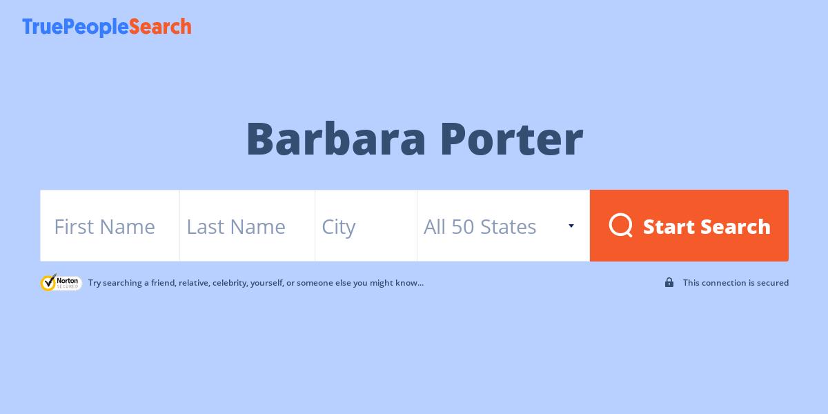 Barbara Porter Phone Number, Address, Email & More