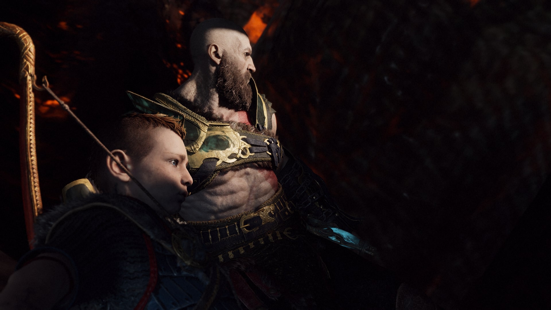 God of War Kratos Atreus Lighting