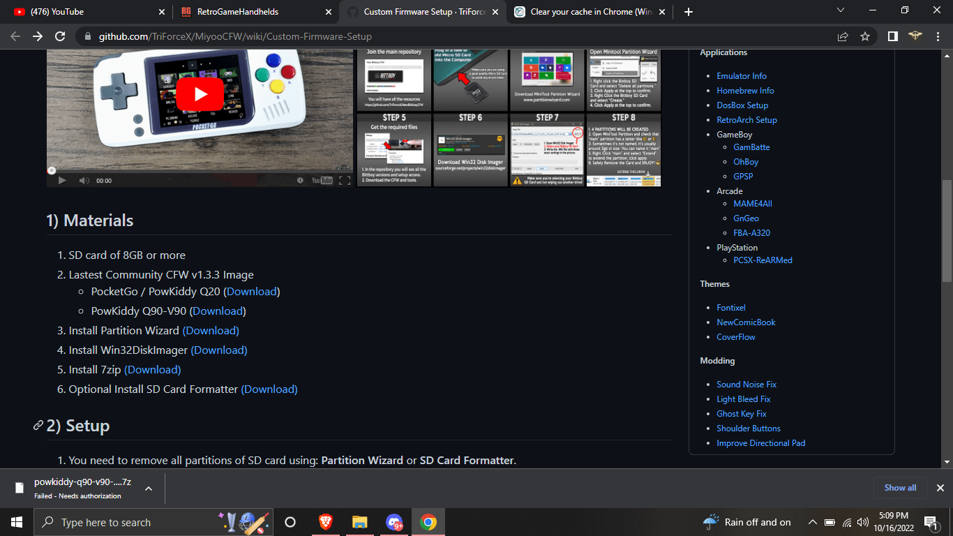 i cant dounload · Issue 436 · TriForceX/MiyooCFW · GitHub