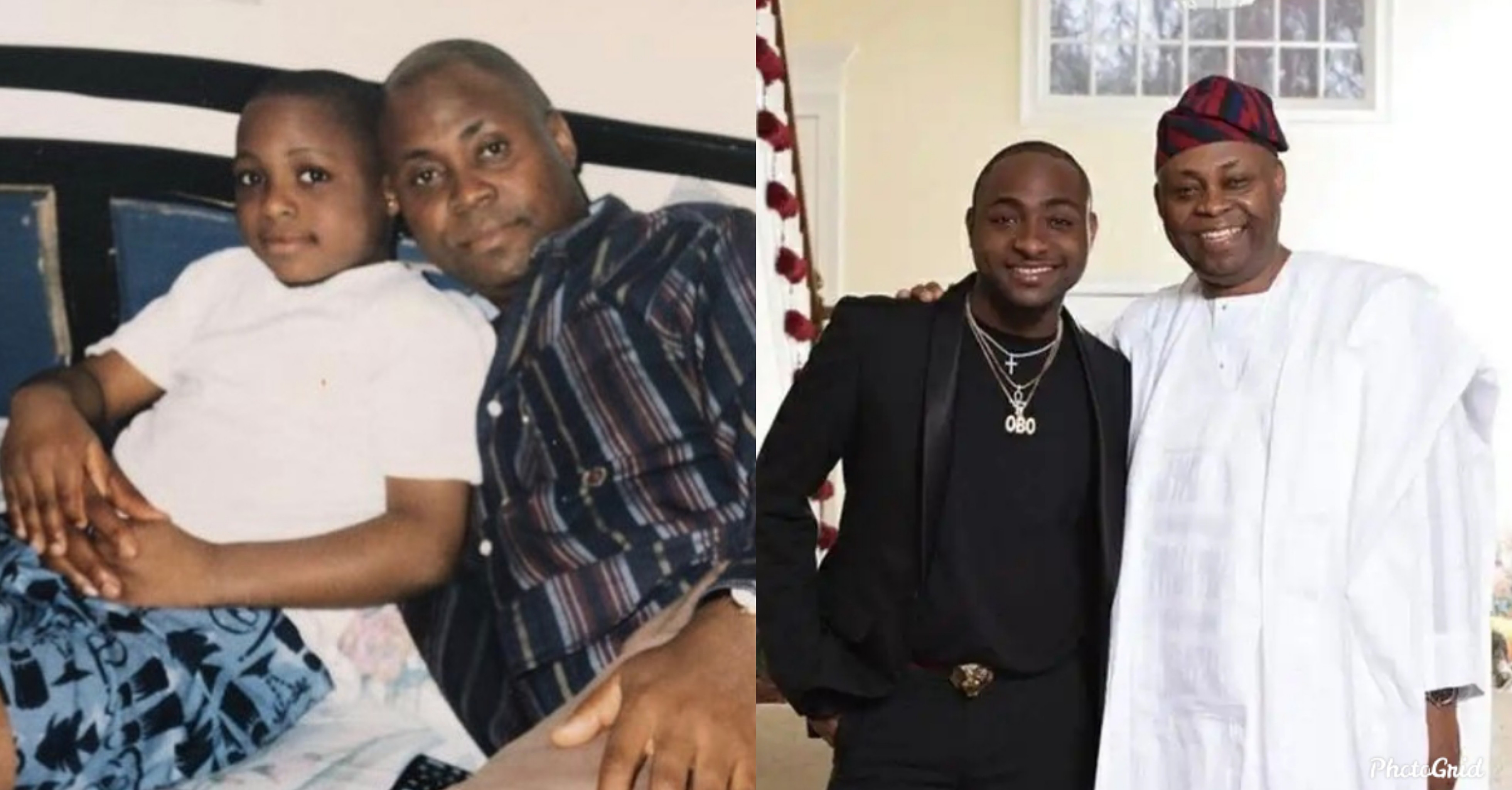 Davido shares heartwarming photo he took with his dad in Atlanta at